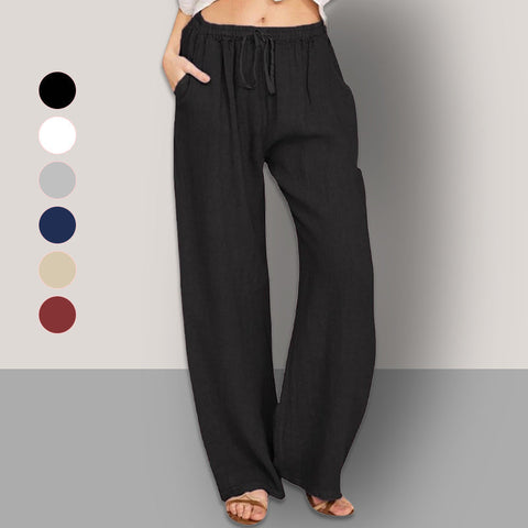 Mira | Weite Leinenhose für mühelose Eleganz
