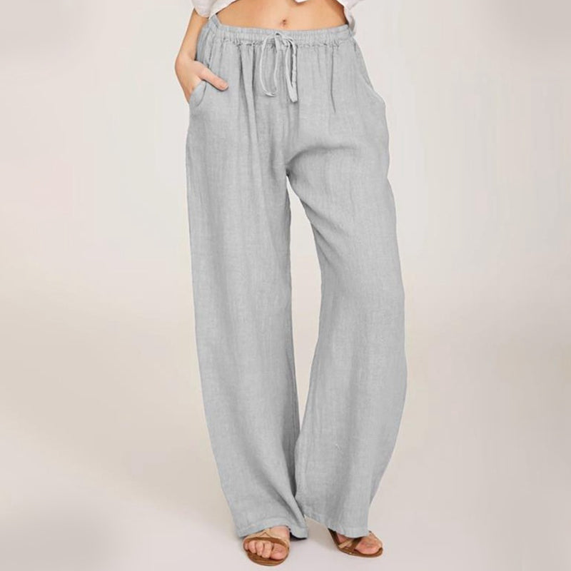 Mira | Weite Leinenhose für mühelose Eleganz
