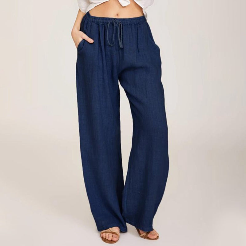 Mira | Weite Leinenhose für mühelose Eleganz