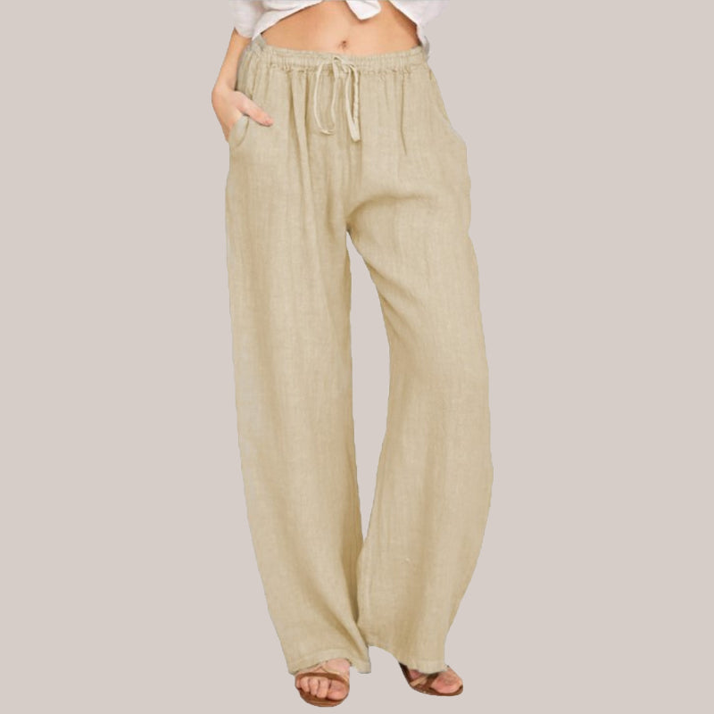 Mira | Weite Leinenhose für mühelose Eleganz