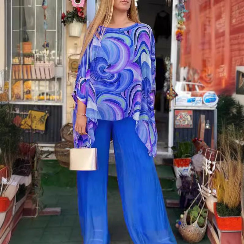 Andrena | Buntes Sommerkleid aus Chiffon für Damen
