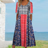 Angeline | Damen elegantes Kleid mit Boho-Stil Druck