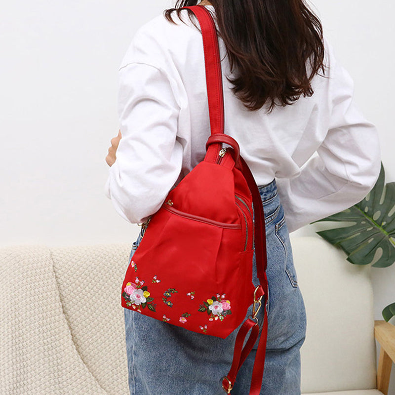 Indira | Multifunktioneller, tragbarer Damenrucksack mit Aufdruck