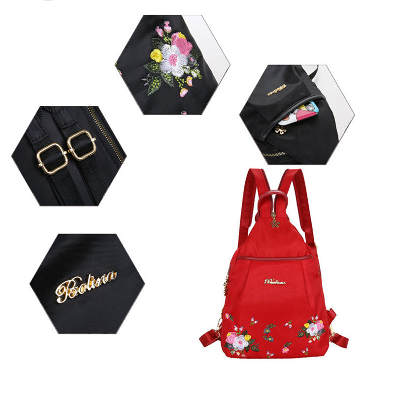 Indira | Multifunktioneller, tragbarer Damenrucksack mit Aufdruck