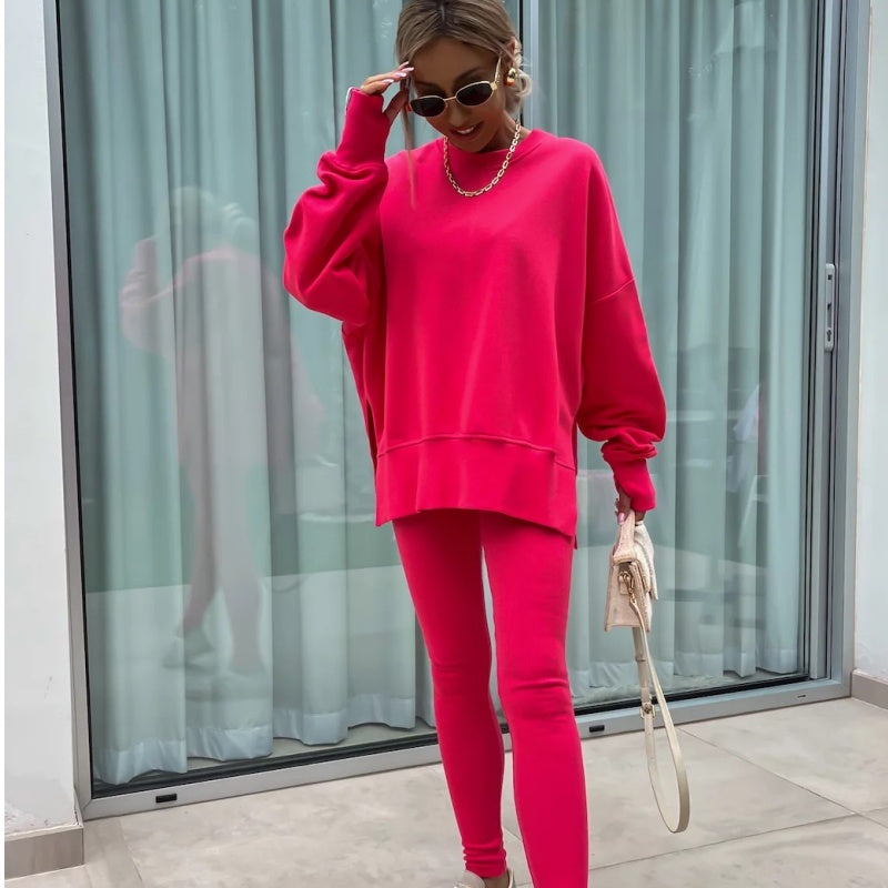 Léa | Zweiteiliges Lounge Set mit Schlitz