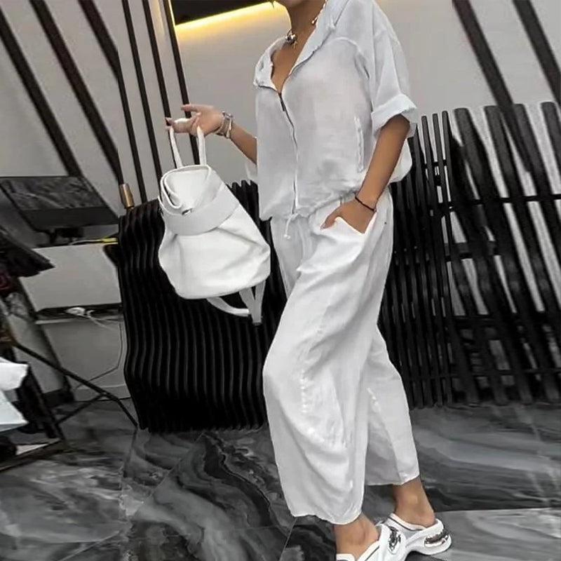 Nash | Zweiteiliges Set aus lässigem Oberteil und Hose für Damen