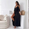 Camdyn | Elegantes, sexy Kleid mit V-Ausschnitt und Seitenschlitz für Damen