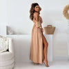 Camdyn | Elegantes, sexy Kleid mit V-Ausschnitt und Seitenschlitz für Damen