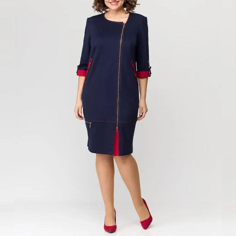 Carmela | Hochwertiges Damenkleid mit seitlichem Reißverschluss