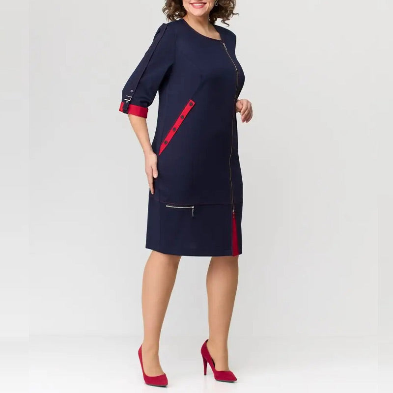 Carmela | Hochwertiges Damenkleid mit seitlichem Reißverschluss