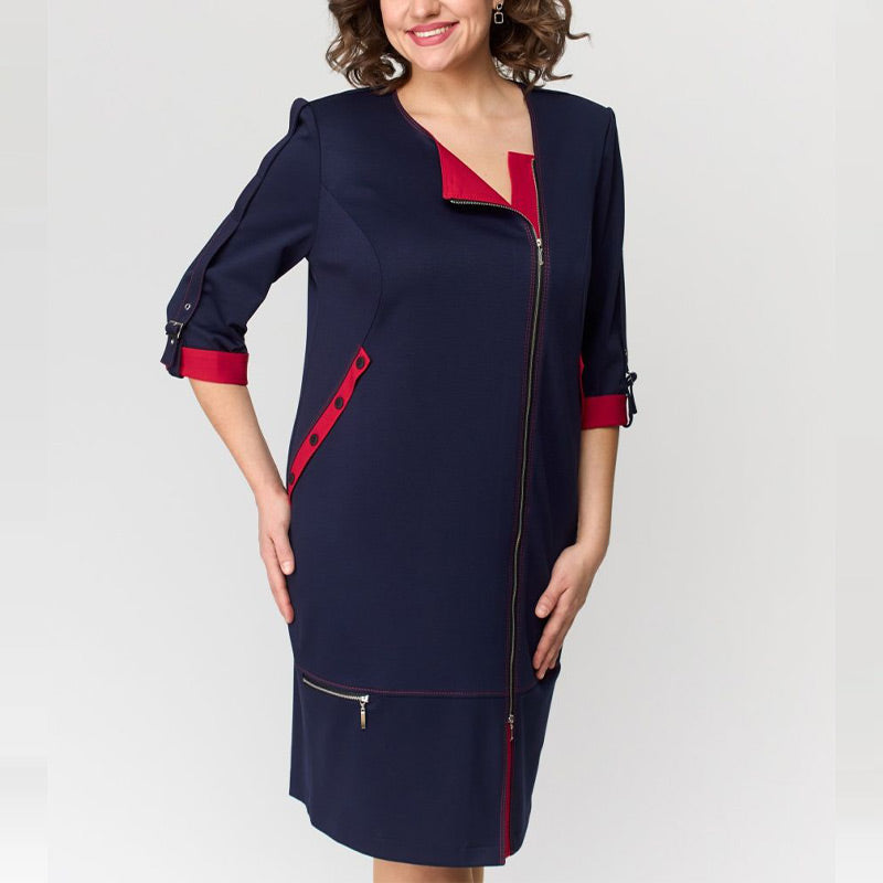 Carmela | Hochwertiges Damenkleid mit seitlichem Reißverschluss