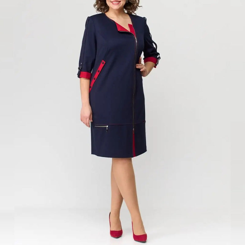 Carmela | Hochwertiges Damenkleid mit seitlichem Reißverschluss