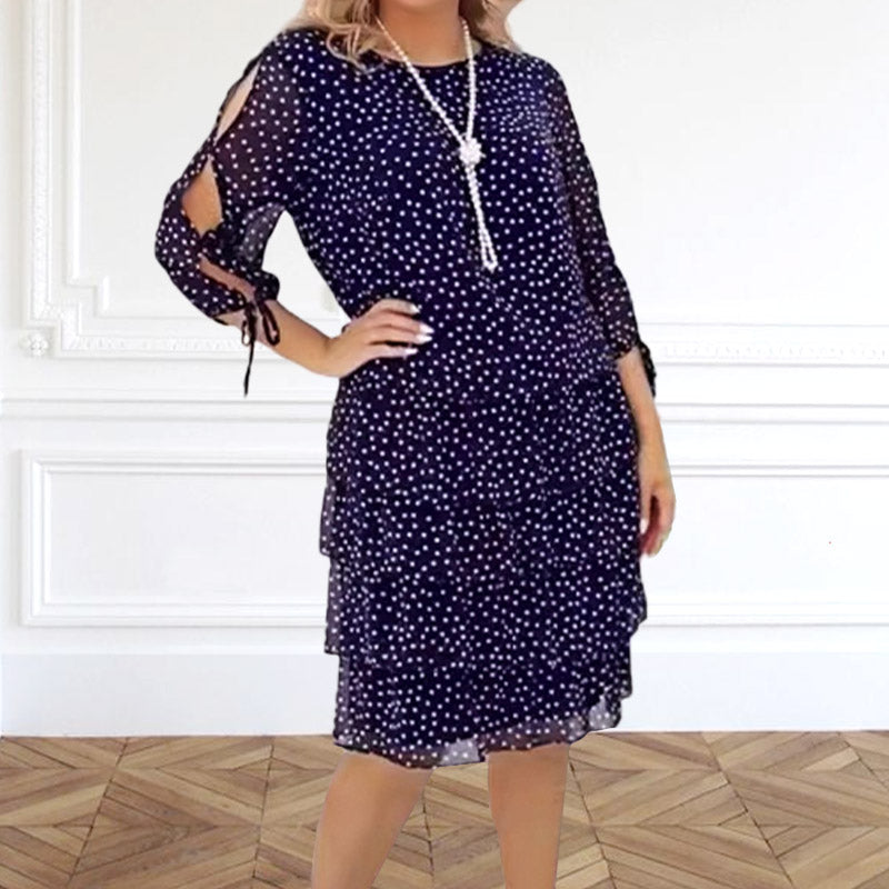 Levi | Damen Casualkleid mit Druck und Schichten