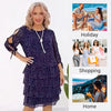 Aspen | Damen Casualkleid mit Druck und Schichten