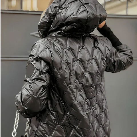 Adrian | ❄️Saisonrabatt 55%❄️Gepatchte Baumwollkapuzenjacke für Damen für Herbst und Winter