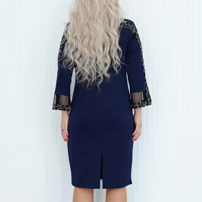 Kristy |  Neue elegante Patchwork-Kleider