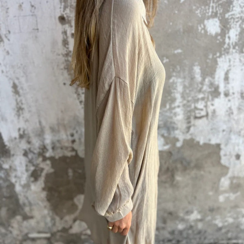Arleine | Zweiteiliges Set aus langärmeligem Shirt und Shorts für Damen