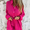 Arleine | Zweiteiliges Set aus langärmeligem Shirt und Shorts für Damen
