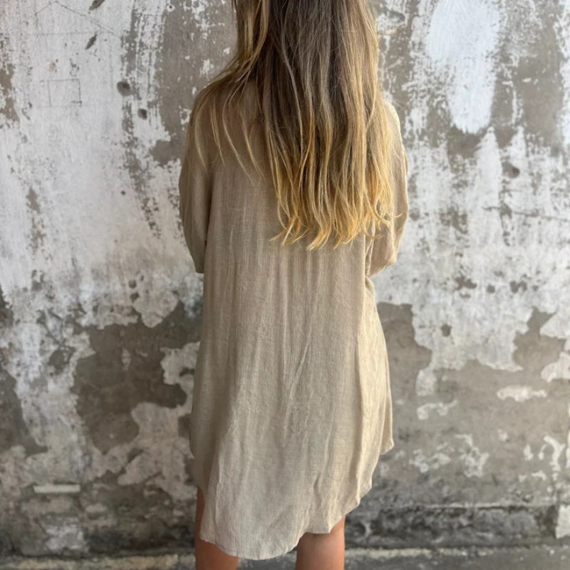 Arleine | Zweiteiliges Set aus langärmeligem Shirt und Shorts für Damen