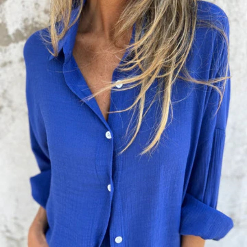 Arleine | Zweiteiliges Set aus langärmeligem Shirt und Shorts für Damen