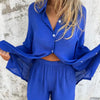 Arleine | Zweiteiliges Set aus langärmeligem Shirt und Shorts für Damen