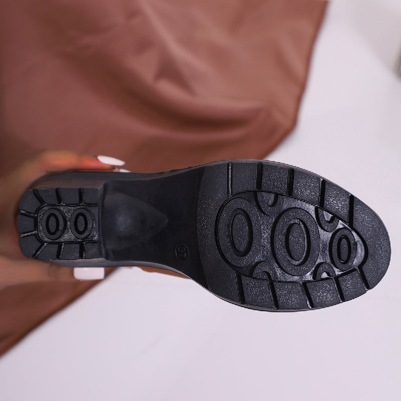 Payton | Damen Stiefeletten mit dickem Absatz und Strass-Dekor