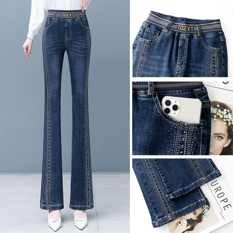 Celeste | Damen-Jeans mit hoher Taille und elastischem Bund