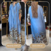 Alina | Maxikleid mit Revers und Aufdruck für Damen