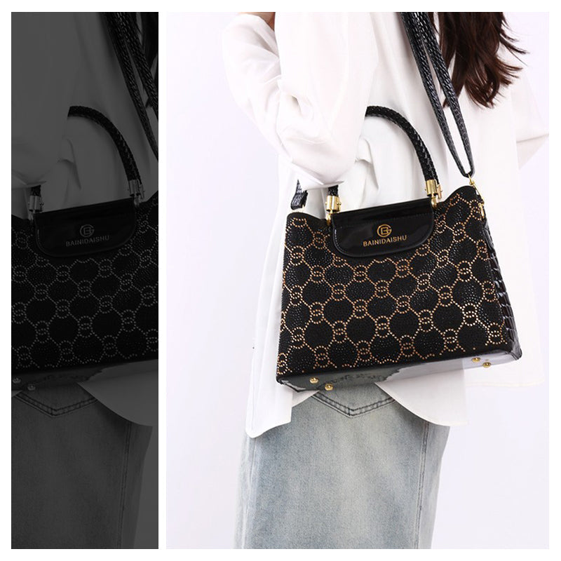 Sutton | Luxus Damenhandtasche mit 3 Fächern und Schulterriemen