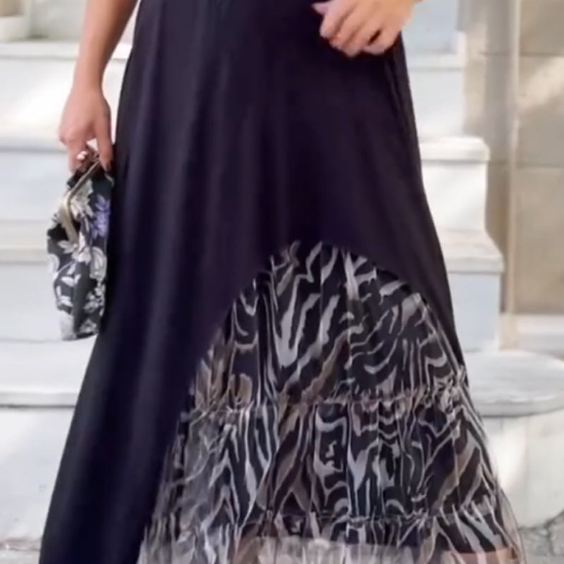 Liana | Longsleeve Midi Kleid mit Leopardenmuster