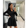 Bea | Elegantes Skaterkleid mit langen Ärmeln