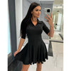 Bea | Elegantes Skaterkleid mit langen Ärmeln