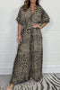 Sintosa | Leopard Print Loose Jumpsuit – Camel, Blue, Casual Outfit
