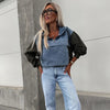Theresa | HEISSER VERKAUF 50% - Damen-Jeansjacke mit Kapuze und Kordelzug