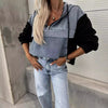Theresa | HEISSER VERKAUF 50% - Damen-Jeansjacke mit Kapuze und Kordelzug