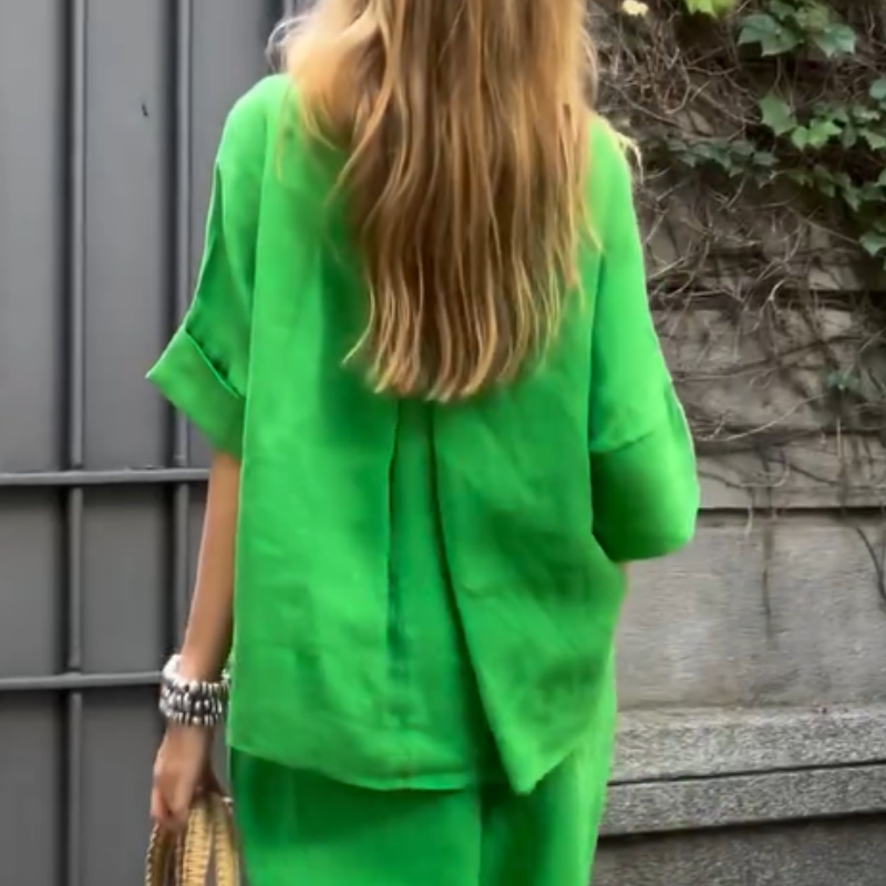 Elina | Zweiteiliges Leinen-Set