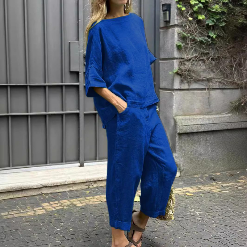 Elina | Zweiteiliges Leinen-Set