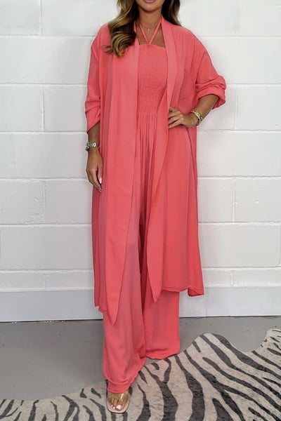 Gustana | Damenmode geräuschlose Schnürung 2-teiliges weites Bein Set