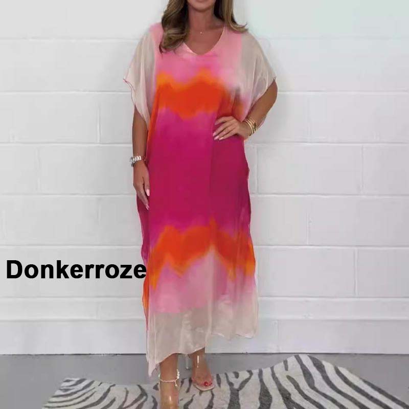 Noelia | Bequemes und Entspanntes Chiffonkleid mit Dip-Dye-Effekt für Damen