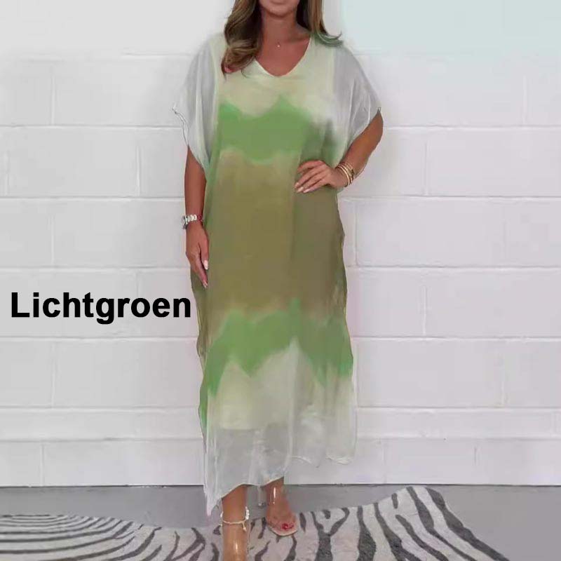 Noelia | Bequemes und Entspanntes Chiffonkleid mit Dip-Dye-Effekt für Damen