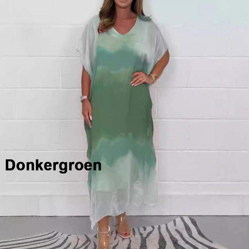 Noelia | Bequemes und Entspanntes Chiffonkleid mit Dip-Dye-Effekt für Damen