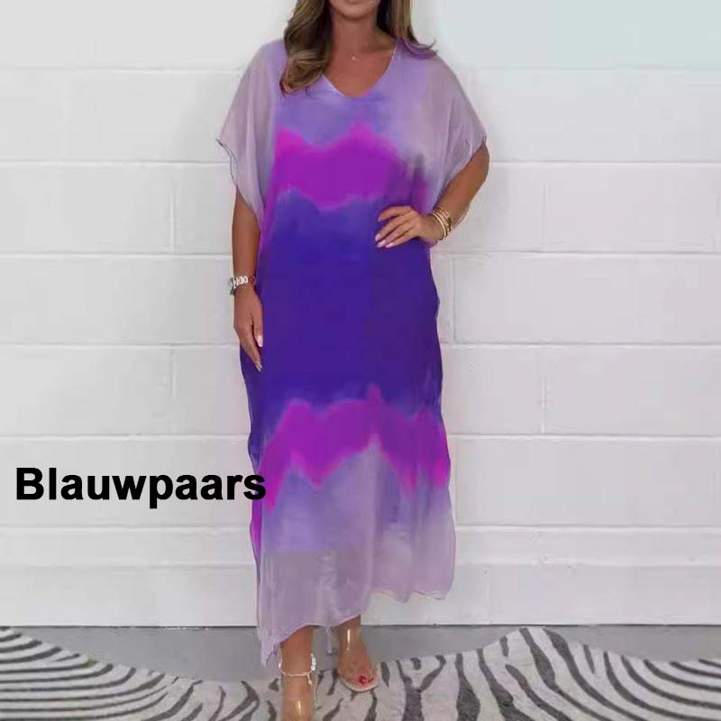 Noelia | Bequemes und Entspanntes Chiffonkleid mit Dip-Dye-Effekt für Damen
