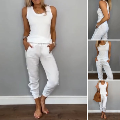 Candace | Zweiteiliges Set in Volltonfarbe für Damen