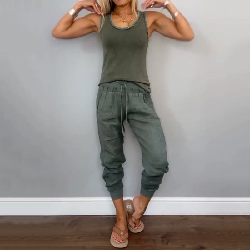 Candace | Zweiteiliges Set in Volltonfarbe für Damen