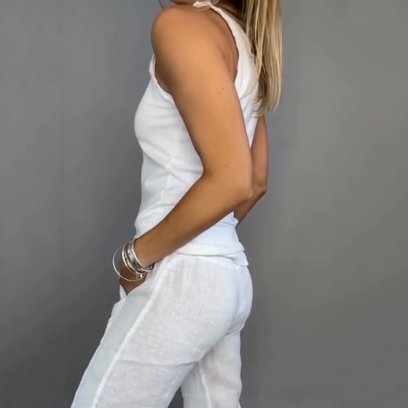 Candace | Zweiteiliges Set in Volltonfarbe für Damen