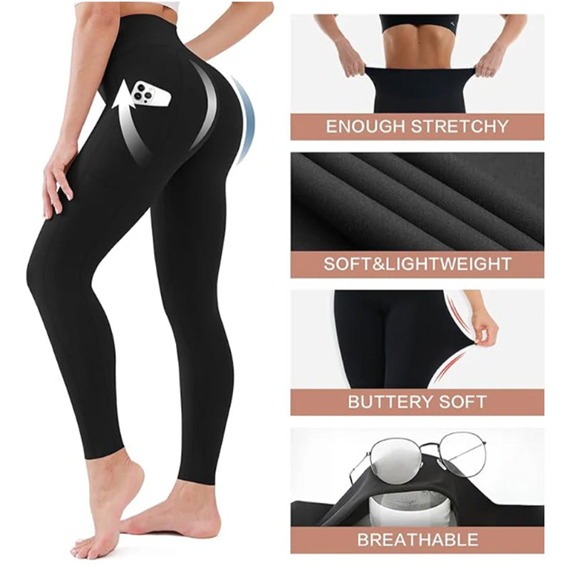 Livia | Figurformende High-Waist-Leggings mit Po-Lift & Seitentasche