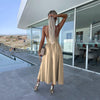 Thalia | Damenkleid mit Spaghettiträgern und hohem Schlitz