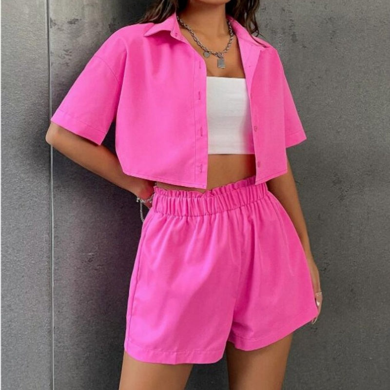 Lena | Damen-Kurzarmshirt-Set