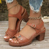 Lana | Damen Chunky High Heel Sandalen für den Sommer