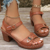 Lana | Damen Chunky High Heel Sandalen für den Sommer